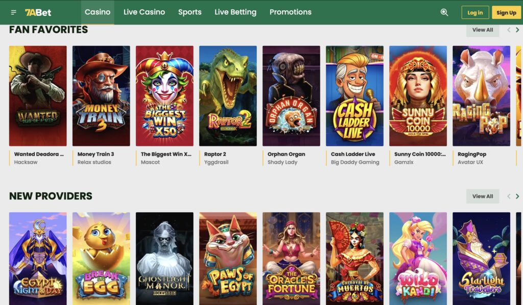 Massive Game Libraries at credit card casinos